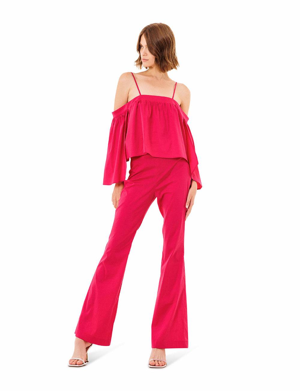 Jijil Blusa con scollo a barca e bretelle sottili Vendite Flash