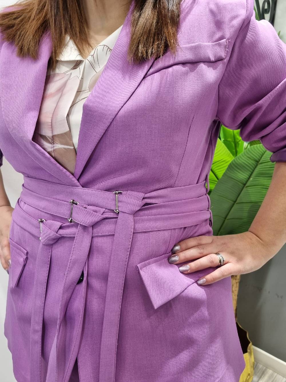 Le Chicche Tailleur Lilla Curvy Giacca Italy
