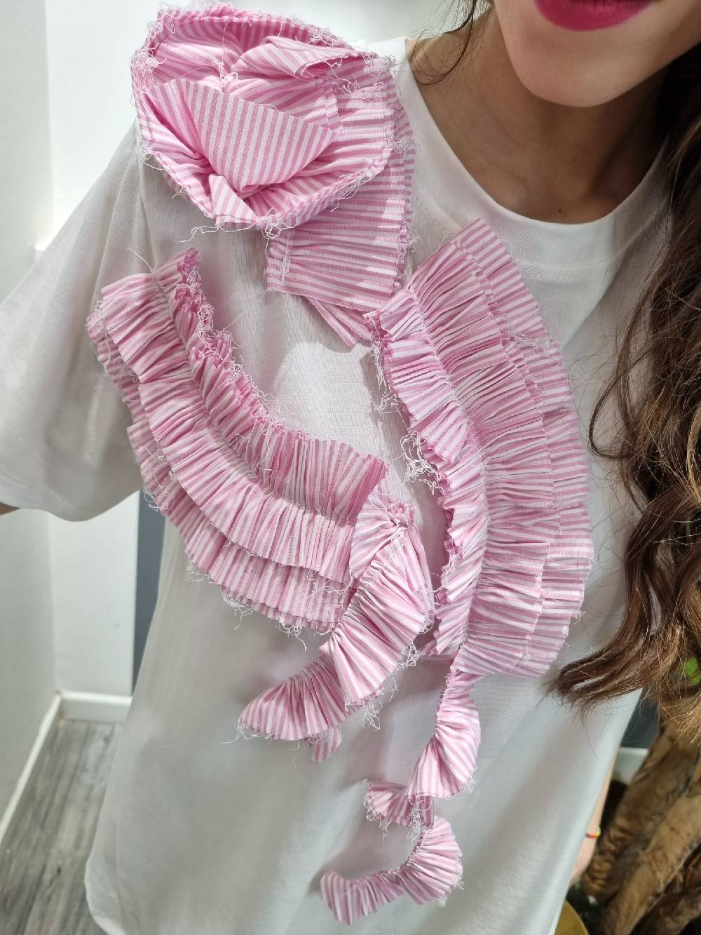Le Chicche T-shirt Rouches Shopping Online