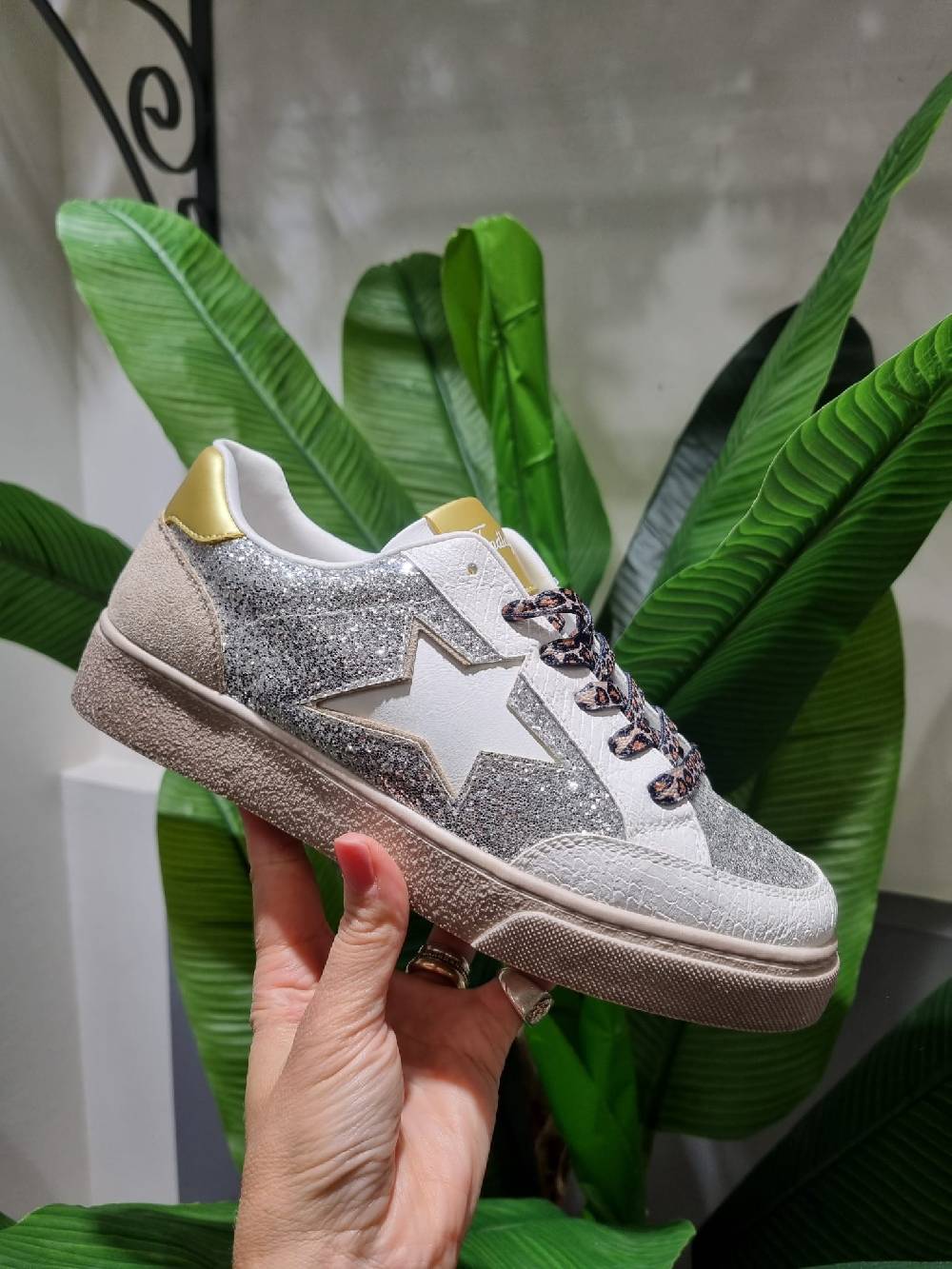 Le Chicche Sneakers Stella Bianca Presa