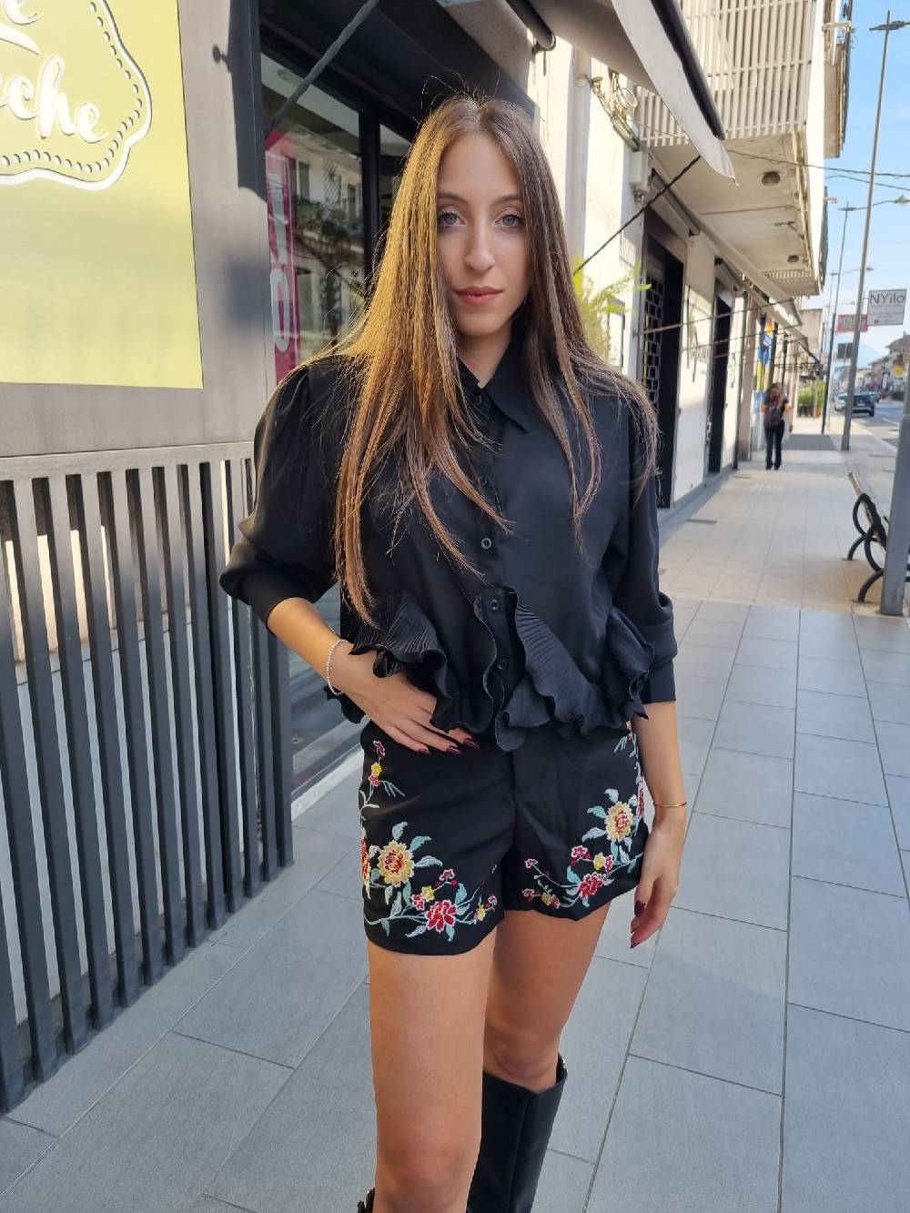 Le Chicche Shorts Flowers Outlet