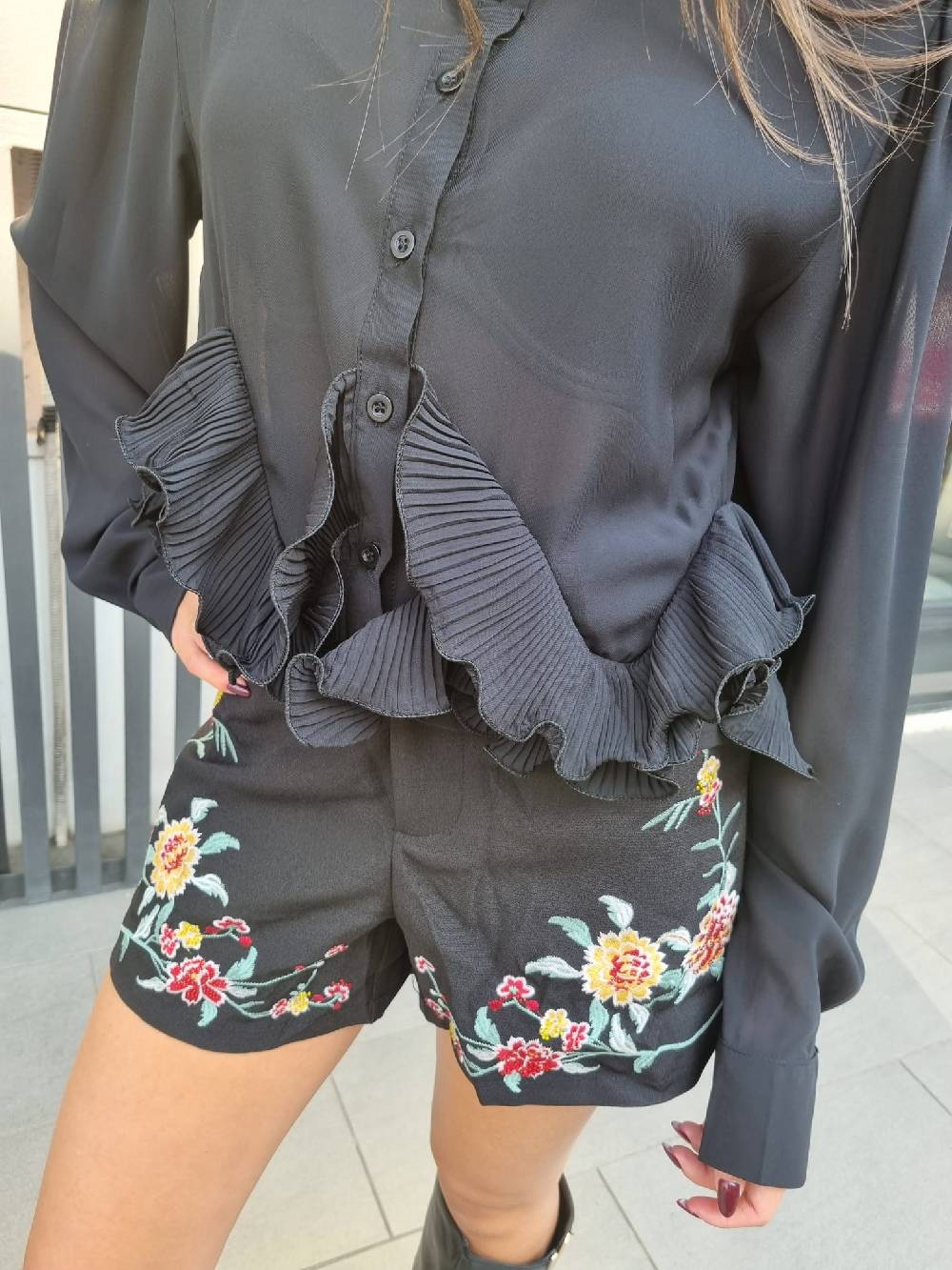 Le Chicche Shorts Flowers Outlet