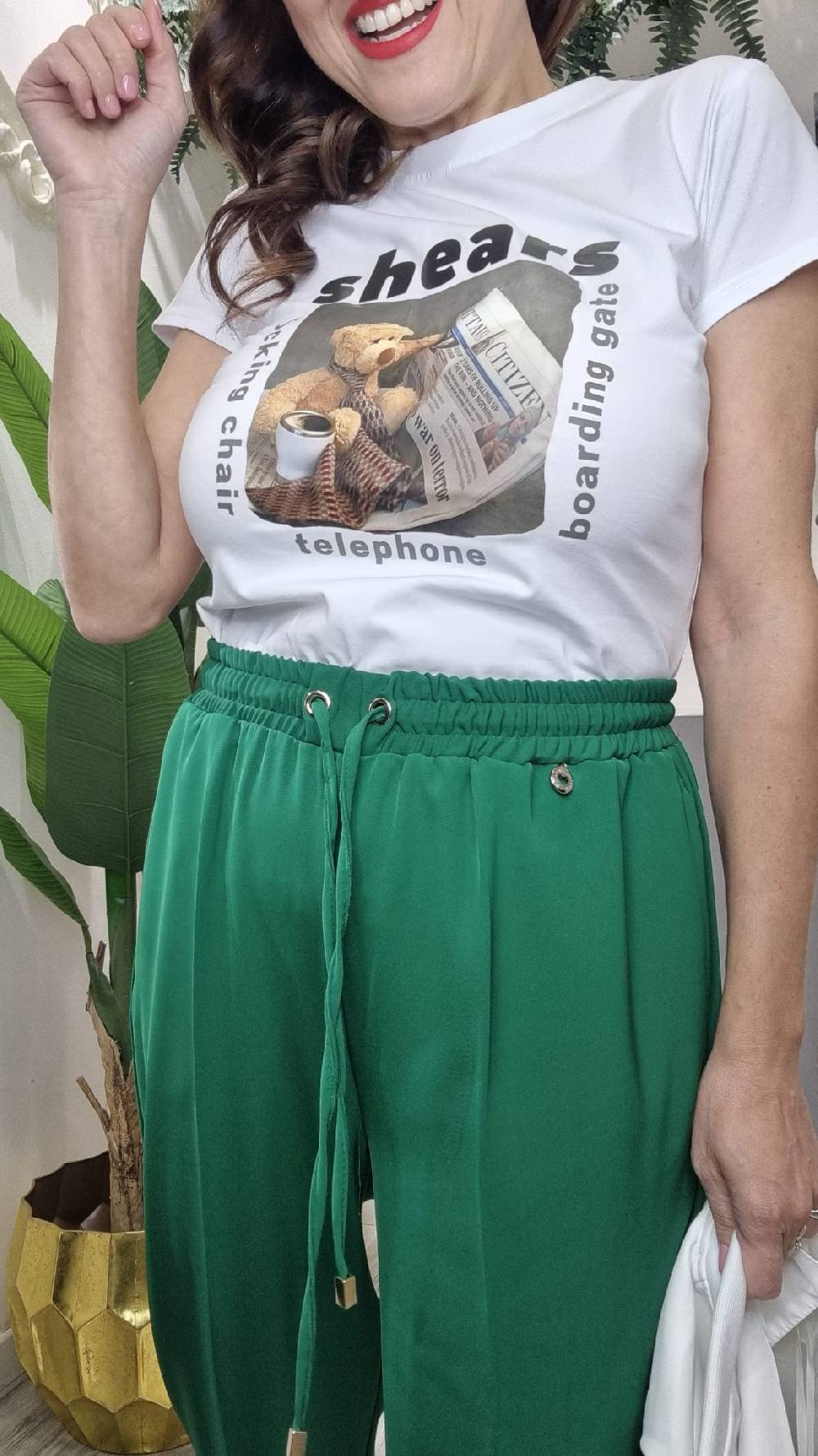Le Chicche Pantalone Verde 213 Nuova