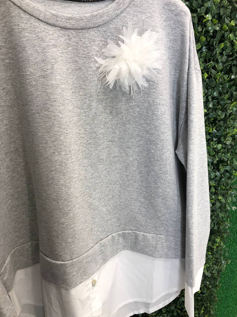Le Chicche Felpa Inserto Camicia 108 Moda