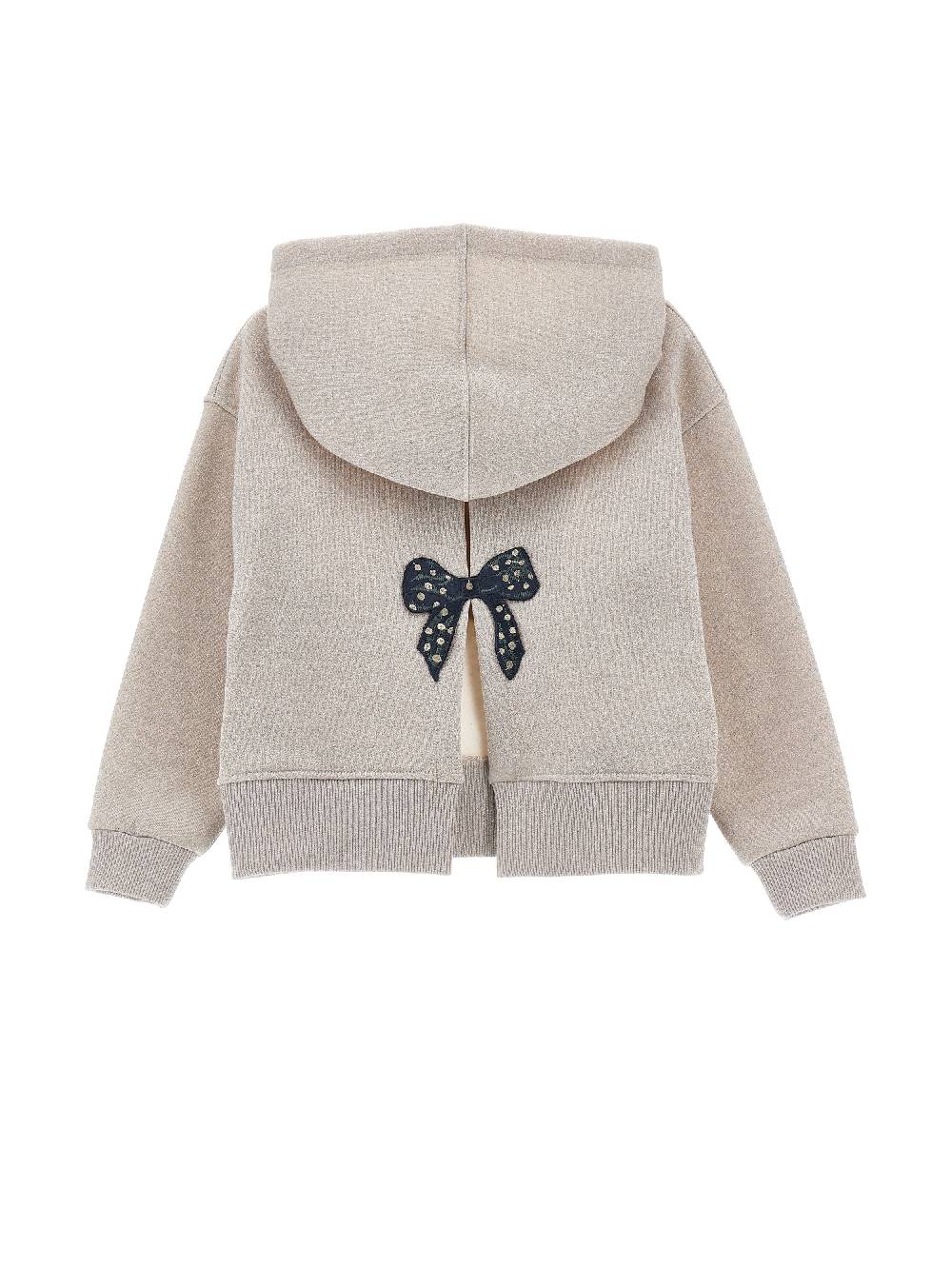 Monnalisa Felpa lurex con cappuccio Pezzi Unici