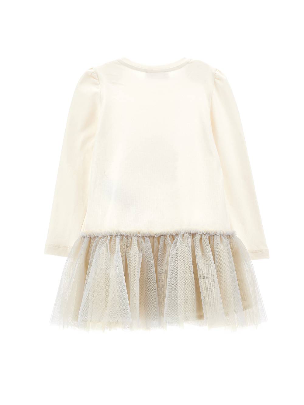 Monnalisa Abito cotone organico con tulle Fino Al -60%