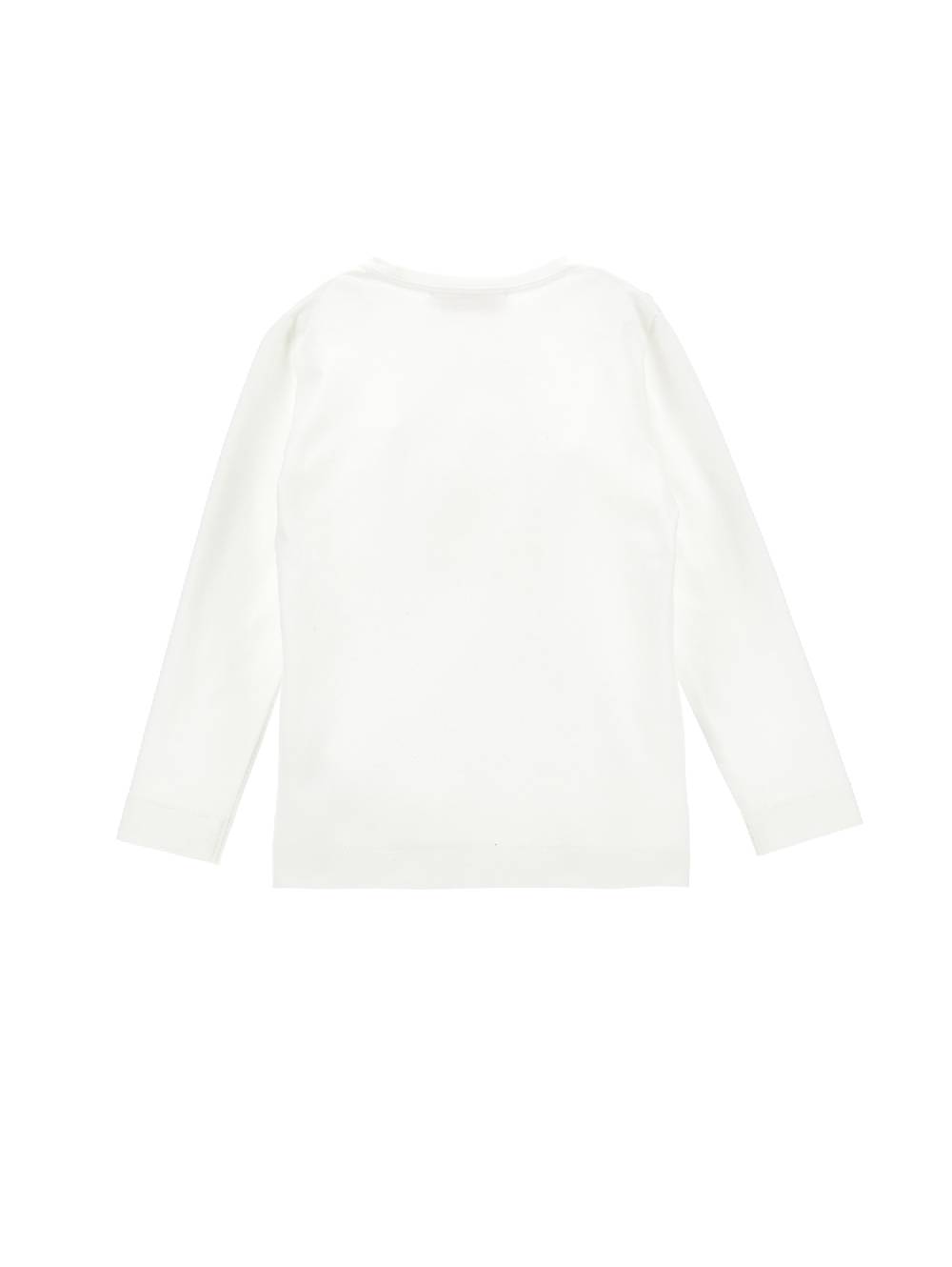 Monnalisa T-shirt cotone stampata con logo strass In Vendita