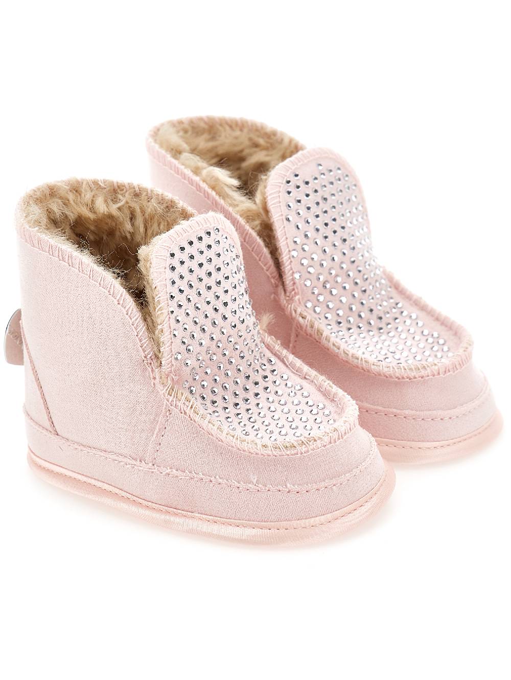 Monnalisa Stivaletti strass peluche Pezzi Unici