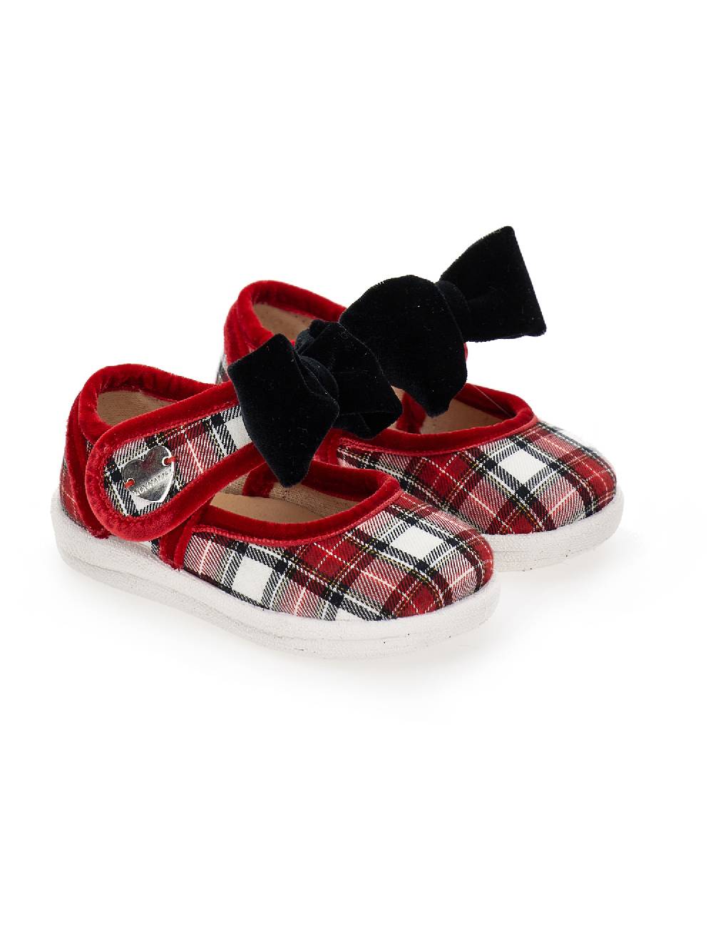 Monnalisa Ballerine tessuto tartan Fino Al -60%