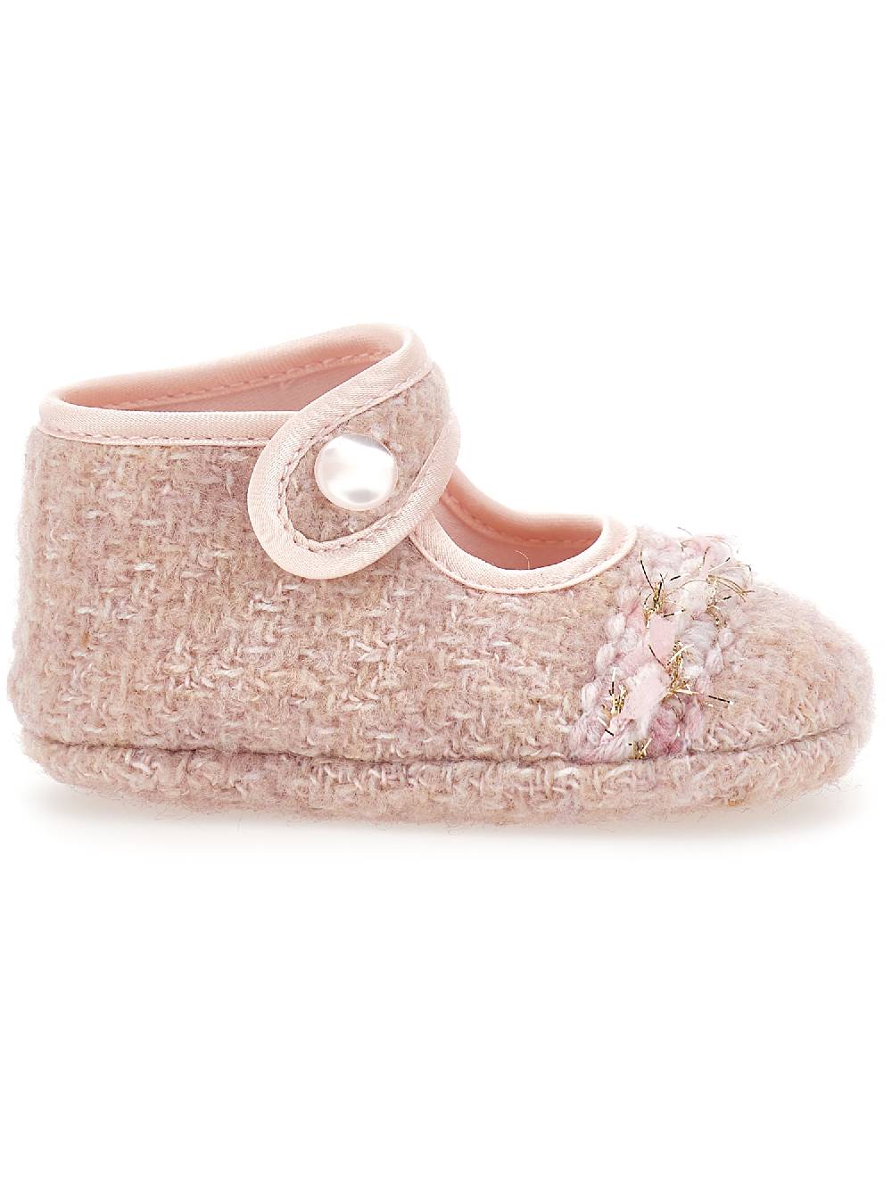 Monnalisa Ballerine tessuto bouclé