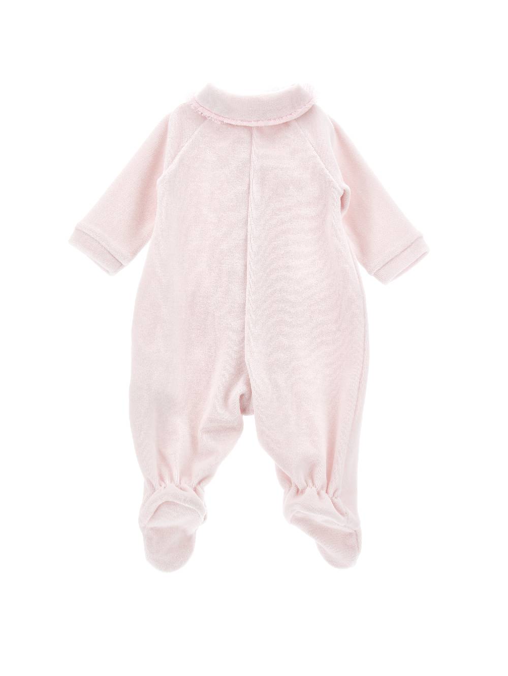 Monnalisa Tutina intera ciniglia con profili tulle Sconto