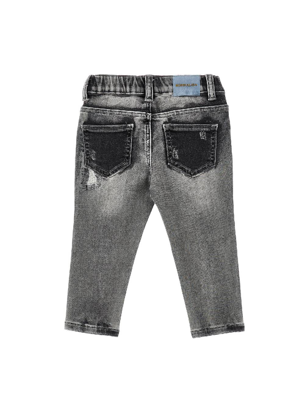 Monnalisa Pantaloni denim con ricami 2025