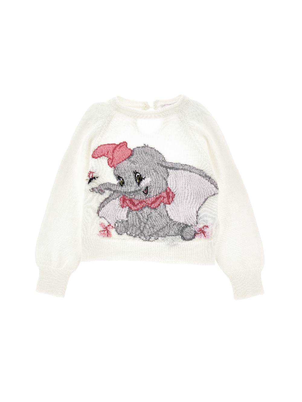 Monnalisa Pull lana merino Dumbo a intarsio
