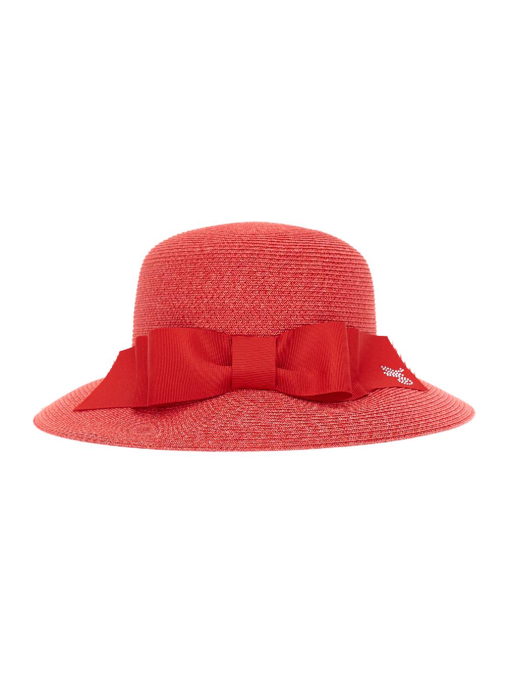 Monnalisa Cappello rafia con nastro
