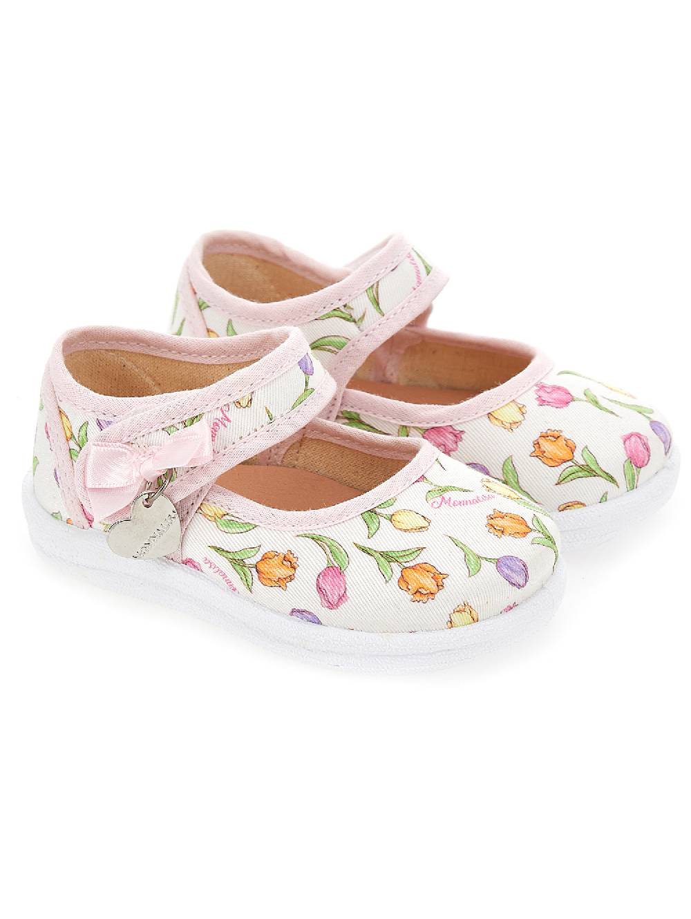 Monnalisa Ballerine in gabardina stampa tulipani Italia