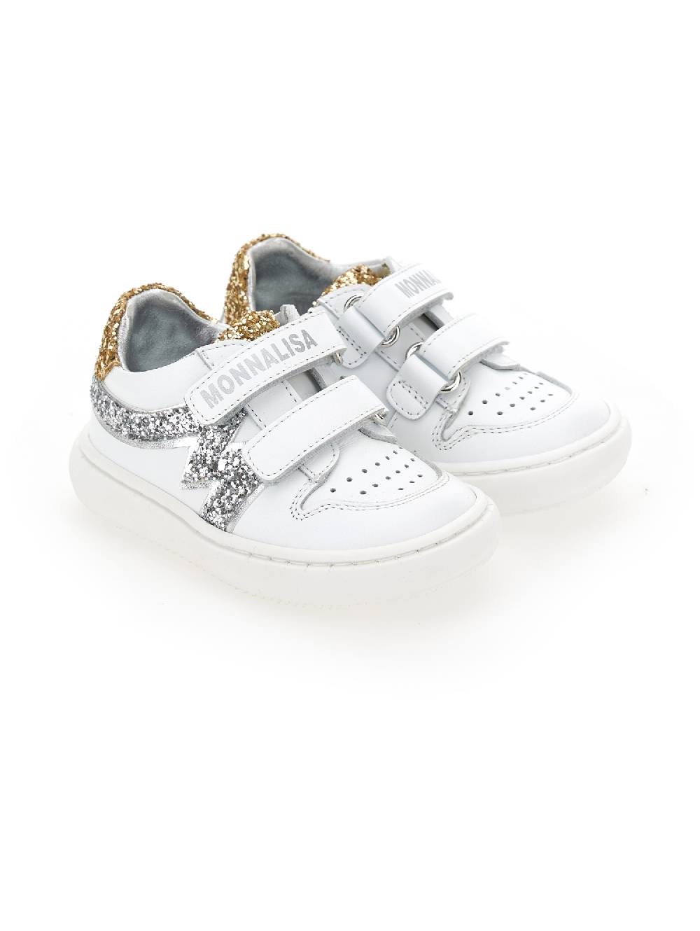 Monnalisa Sneakers pelle e glitter In Linea