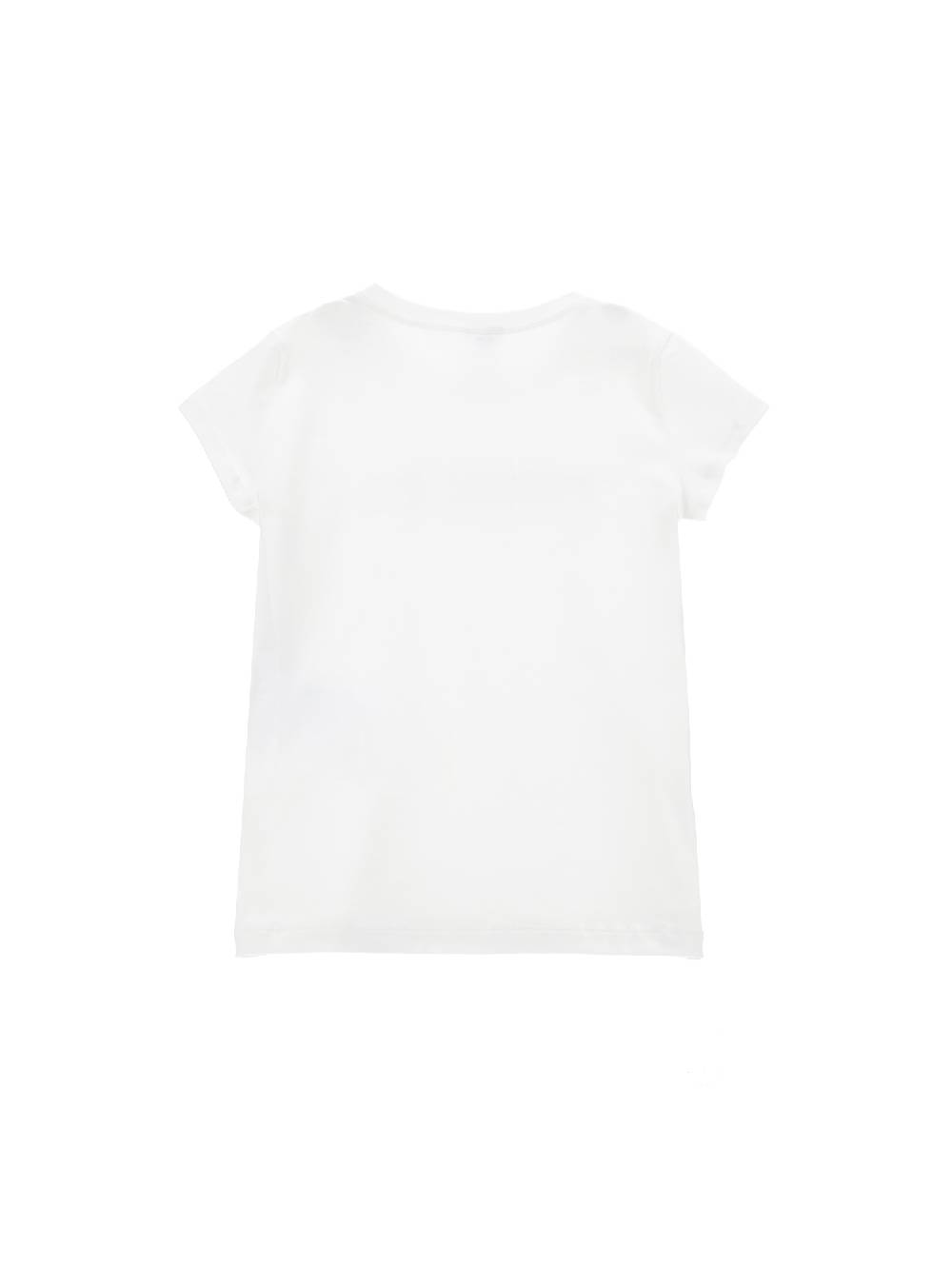 Monnalisa T-shirt cotone logato strass Spedizione Gratuita