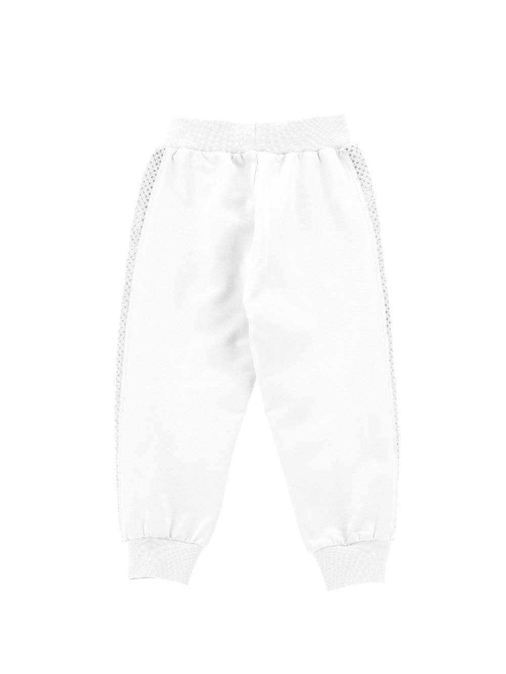 Monnalisa Jogger ricamato con strass Presa