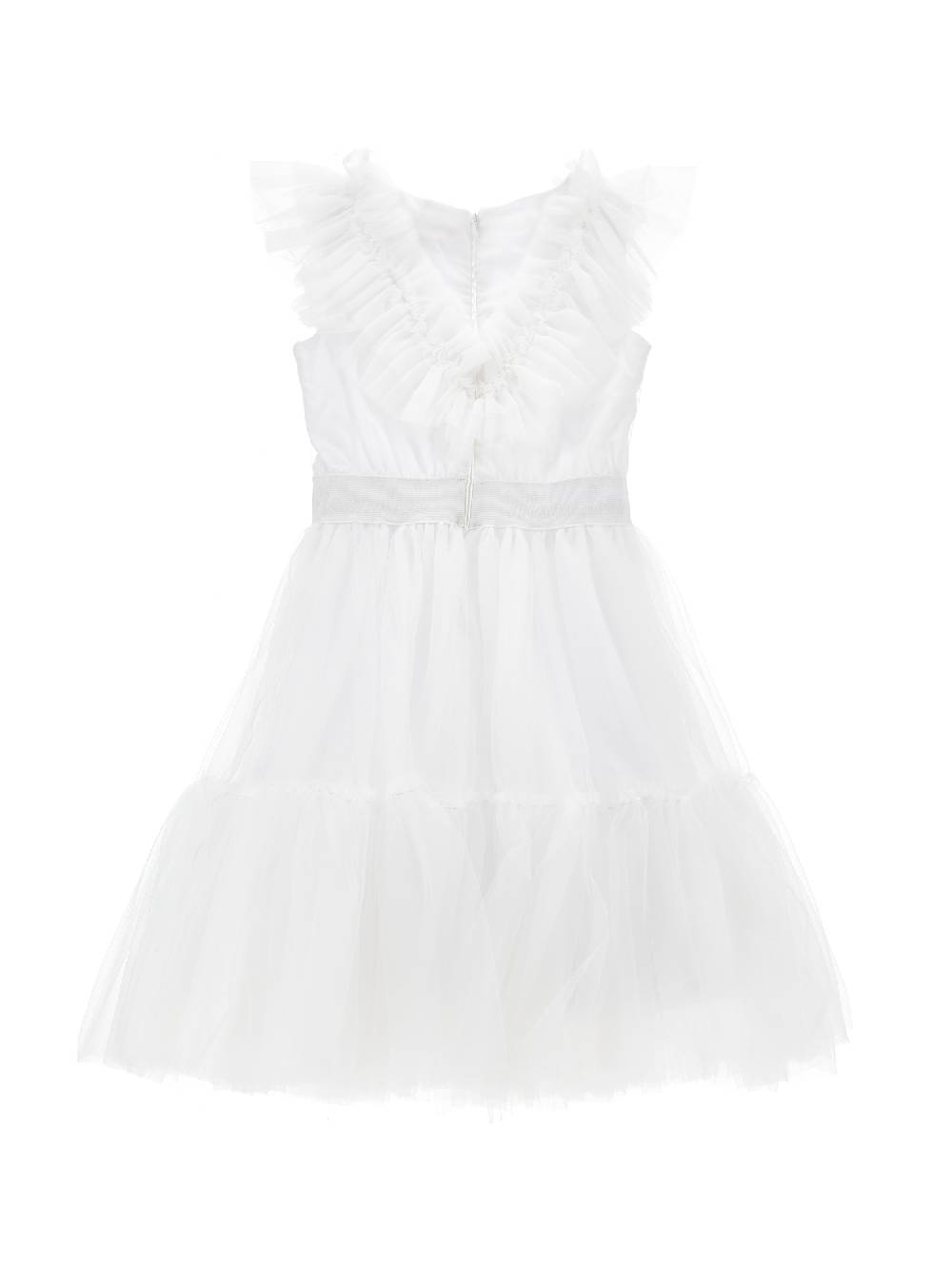 Monnalisa Abito tulle mano seta con strass Economico