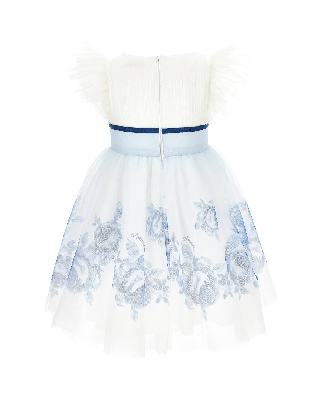 Monnalisa Abito tulle con rose degradé In Saldo