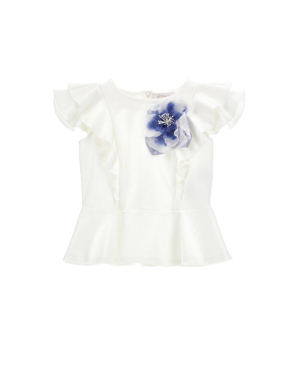 Monnalisa Top con rosa applicata