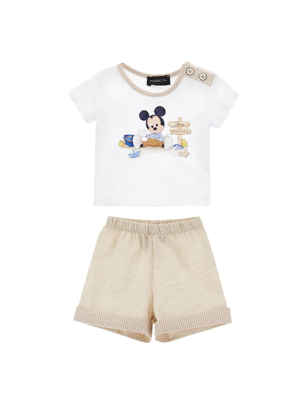 Monnalisa T shirt e bermuda Mickey, set neonato Hotsell