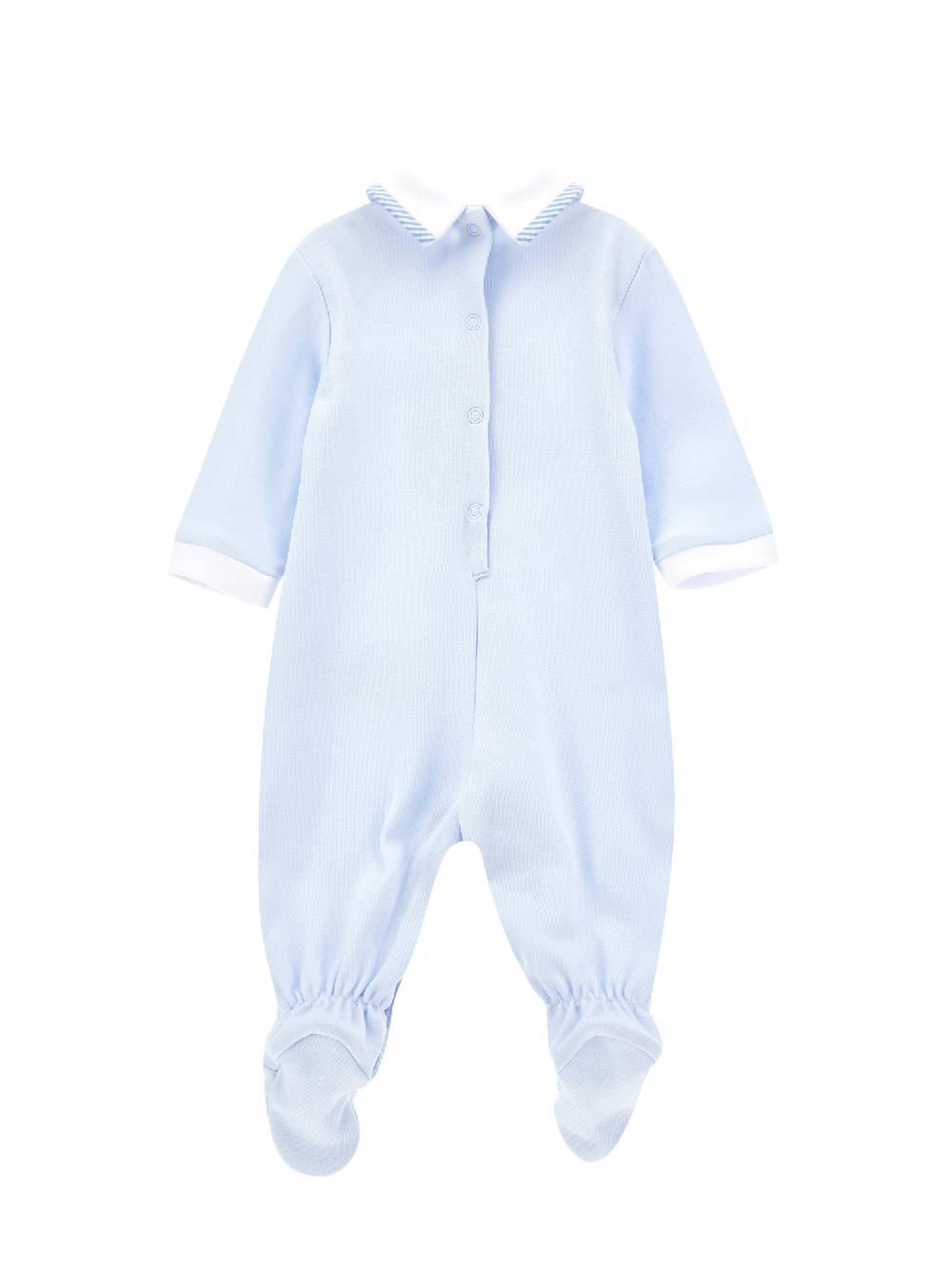 Monnalisa Tutina cotone con colletto Moda