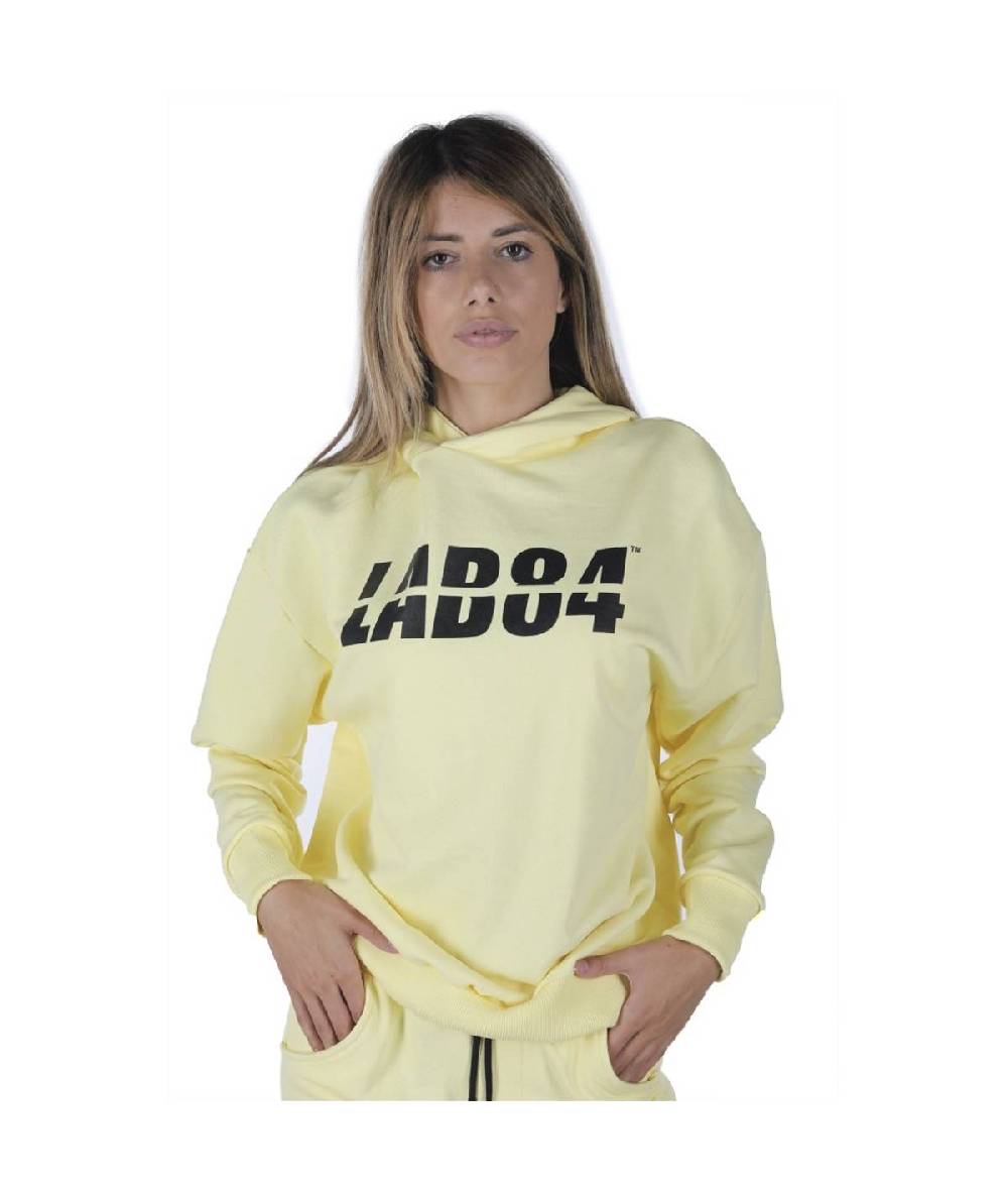 Lab84 FELPA CAPPUCCIO OVER