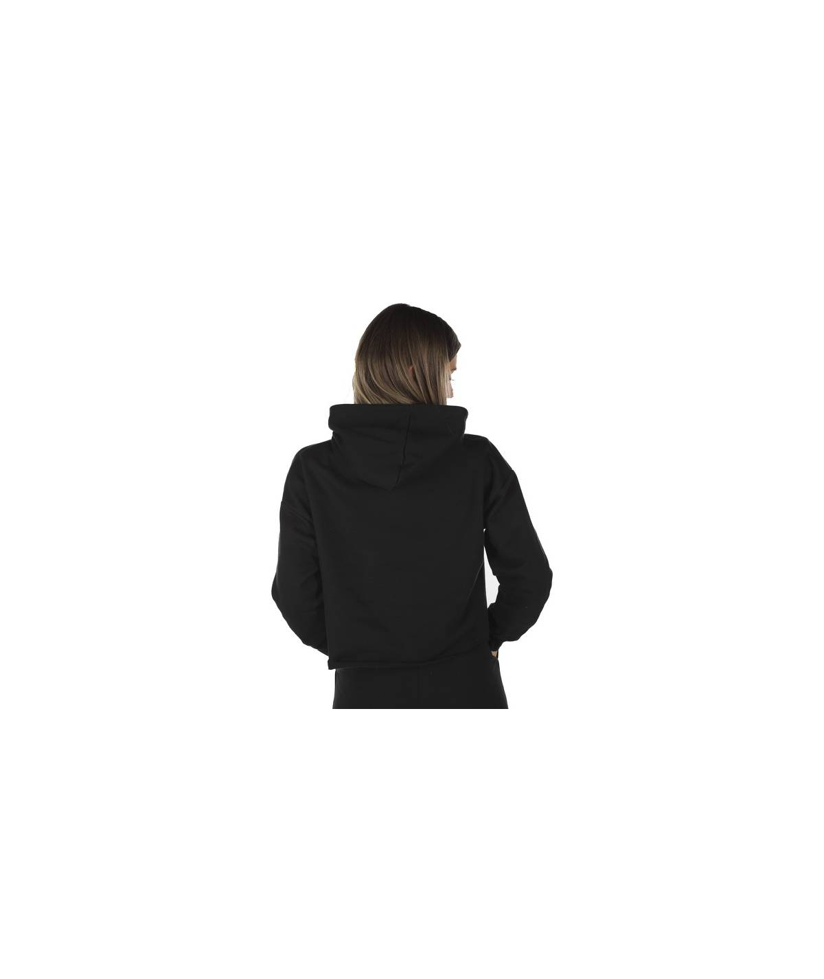Lab84 FELPA CROP TOP CAPPUCCIO Prezzo Ridotto
