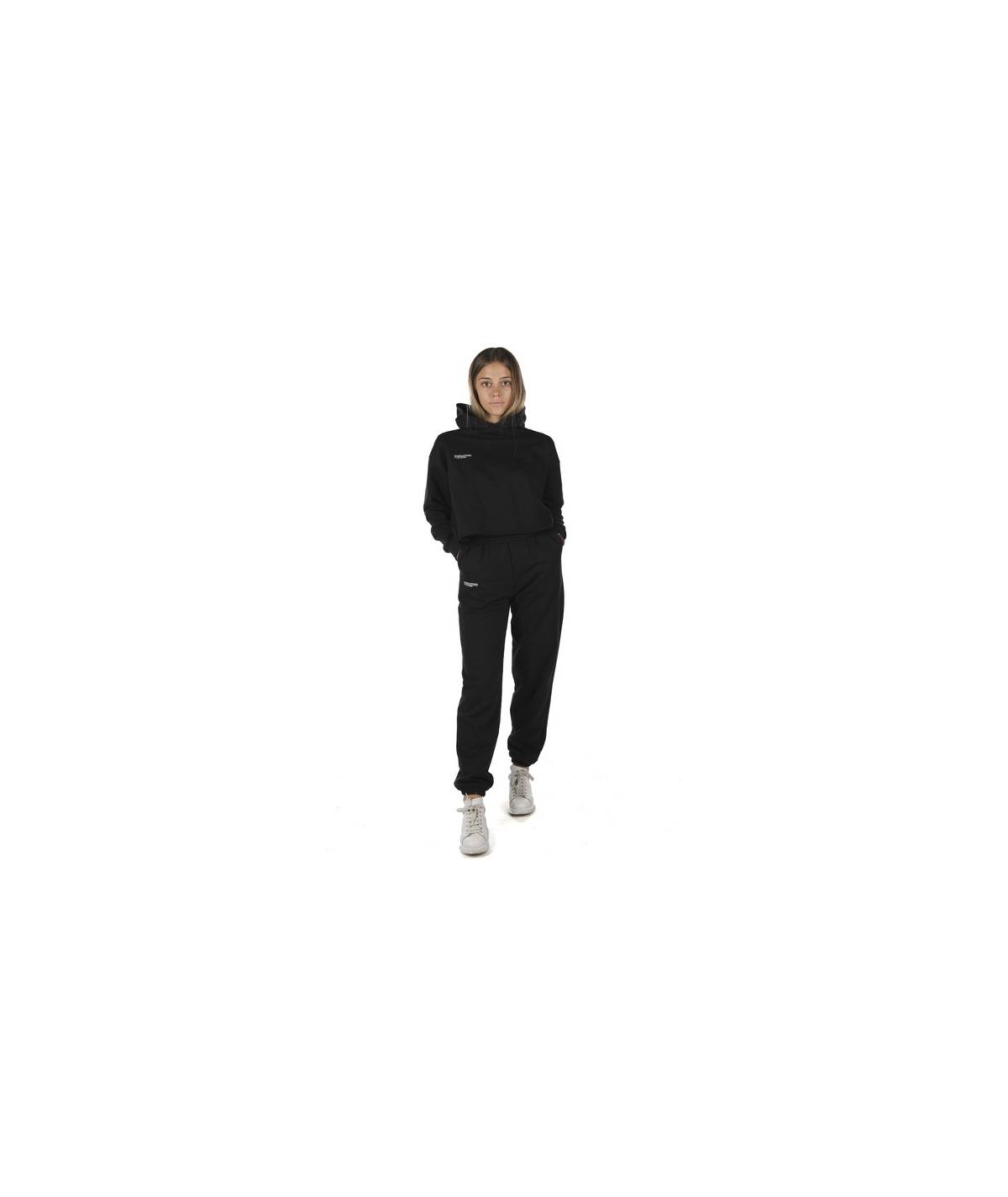 Lab84 FELPA CROP TOP CAPPUCCIO Prezzo Ridotto