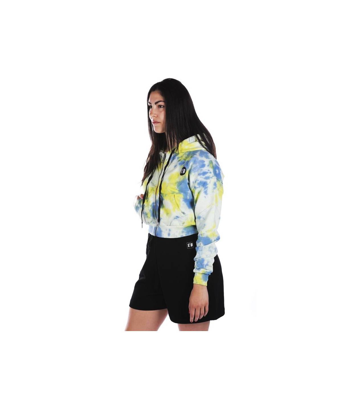 Lab84 FELPA ZIP CROP TOP Novità