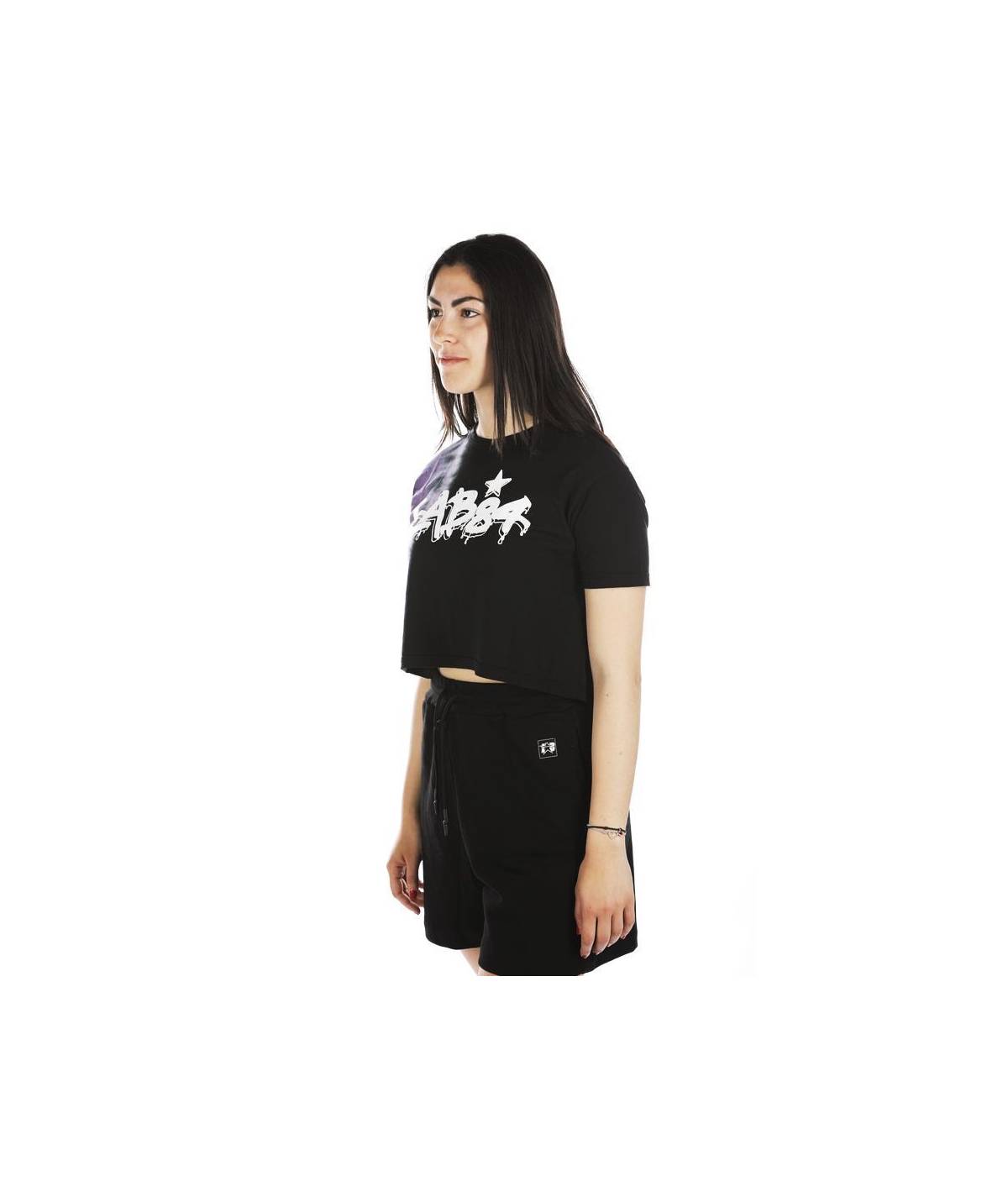 Lab84 T-SHIRT CROP TOP Sottocosto