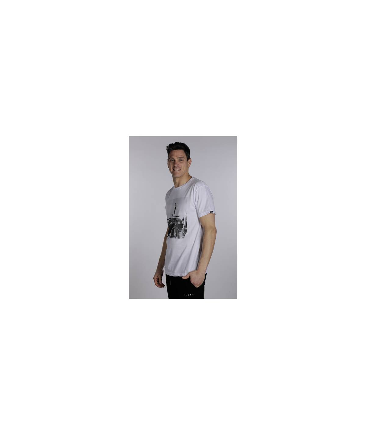 Lab84 T-SHIRT GIROCOLLO STAMPA Moda