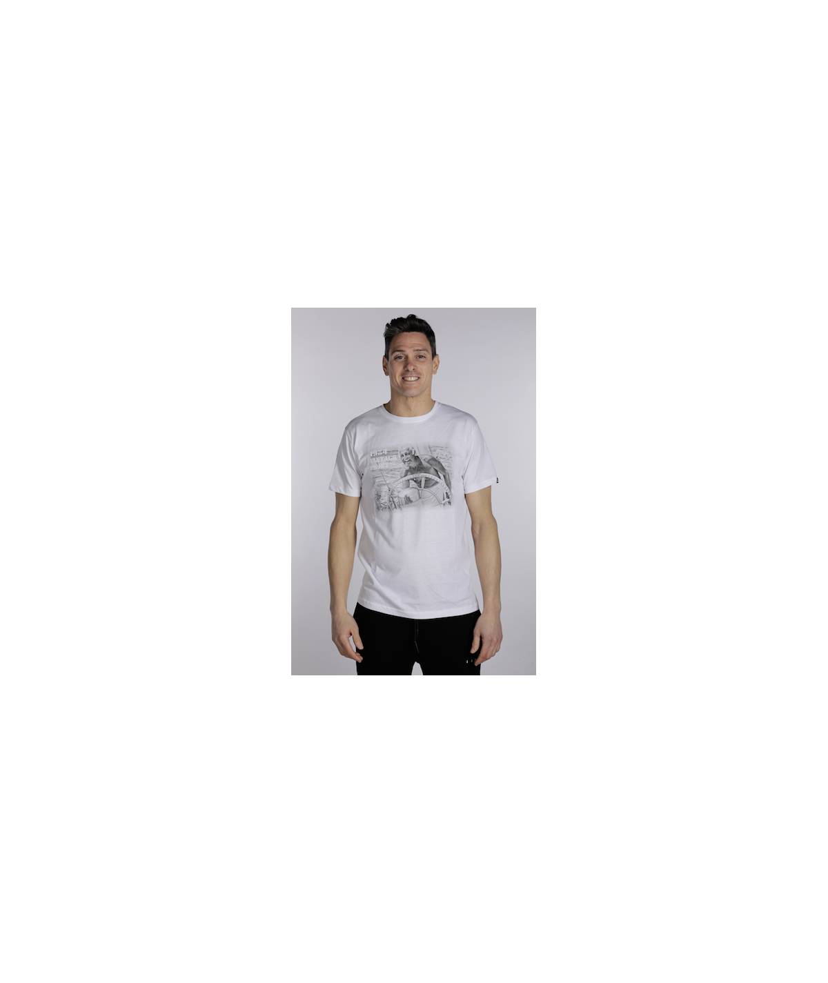 Lab84 T-SHIRT GIROCOLLO STAMPA