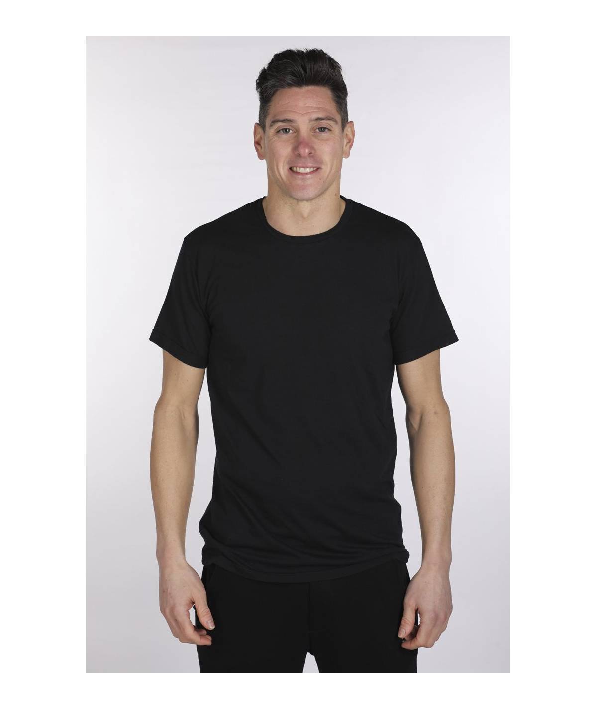 Lab84 T-SHIRT GIROCOLLO RISVOLTO Offerta esclusiva