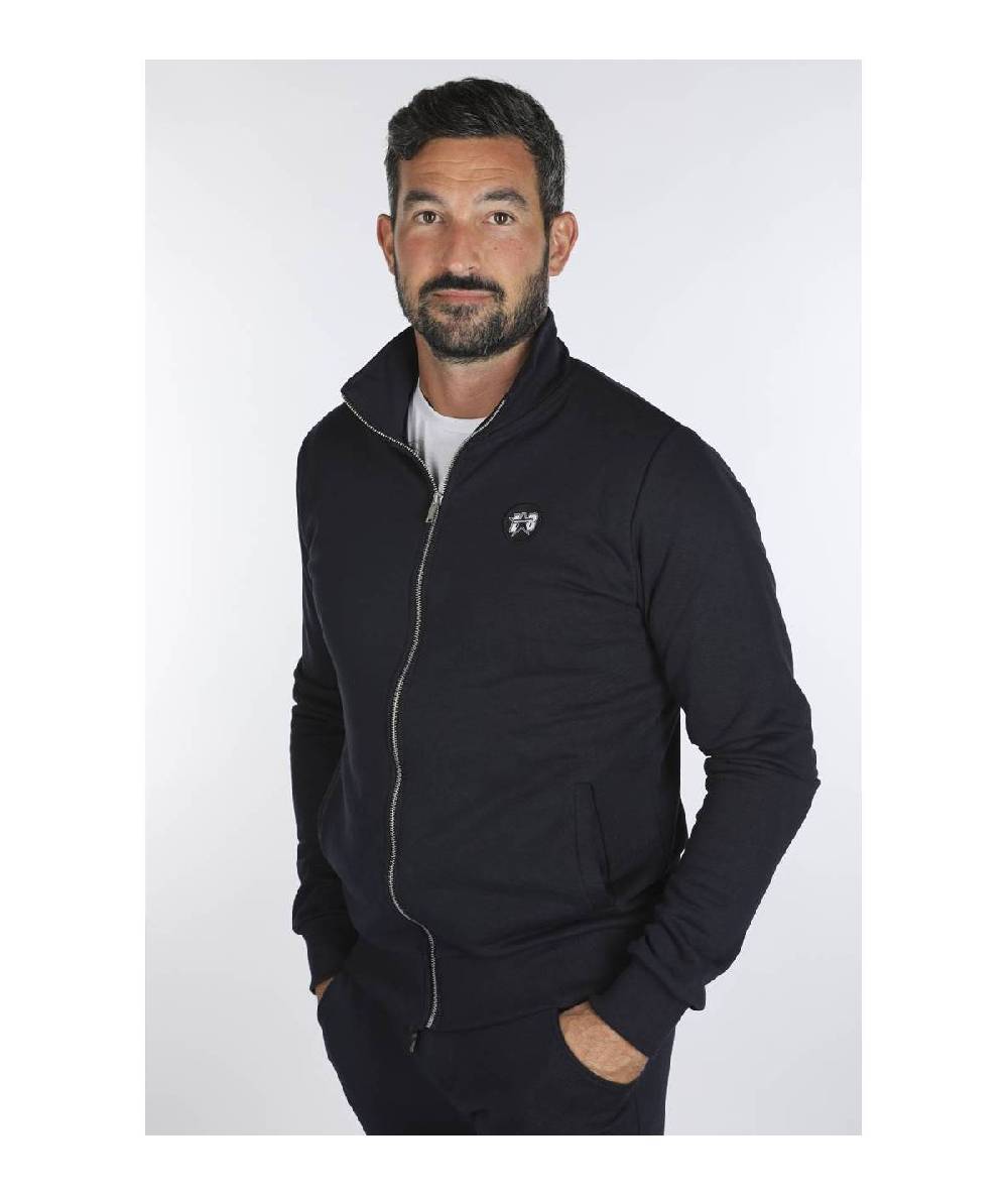 Lab84 FELPA FULL ZIP C/COLLO DRITTO E TASCHE Latest stili