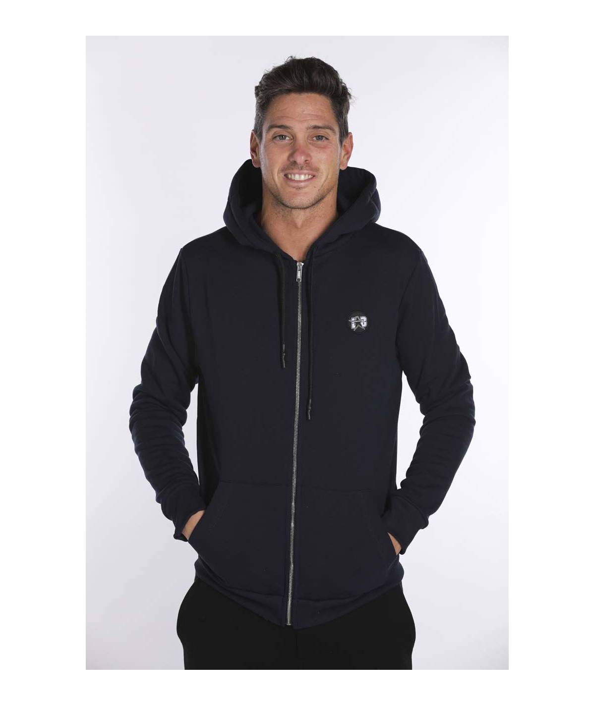 Lab84 FELPA FULL ZIP C/CAPP.+MARSUPIO Fino al 50% di sconto