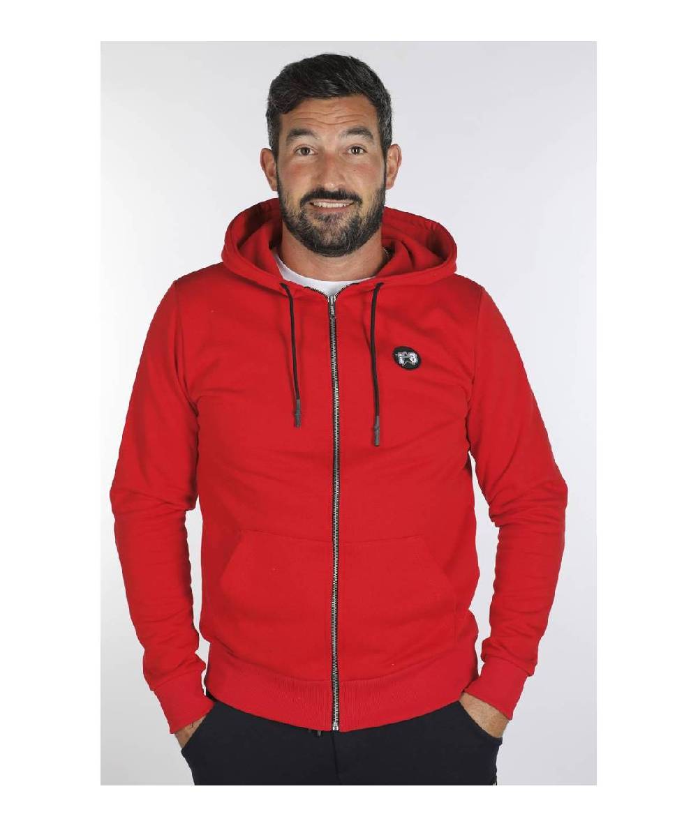 Lab84 FELPA FULL ZIP C/CAPP.+MARSUPIO Fino al 60% di sconto