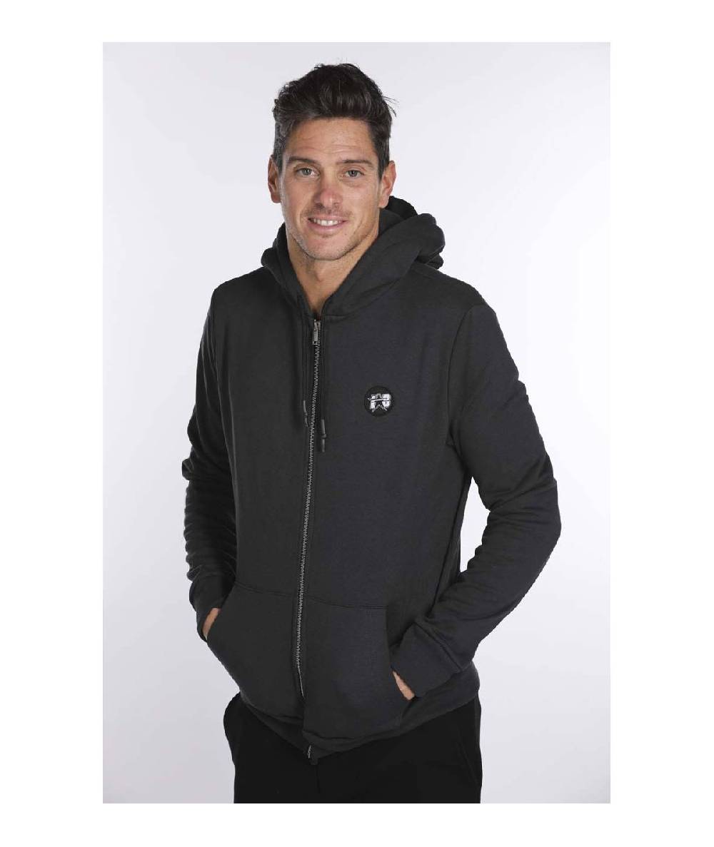 Lab84 FELPA FULL ZIP C/CAPP.+MARSUPIO Fino al 65% di sconto