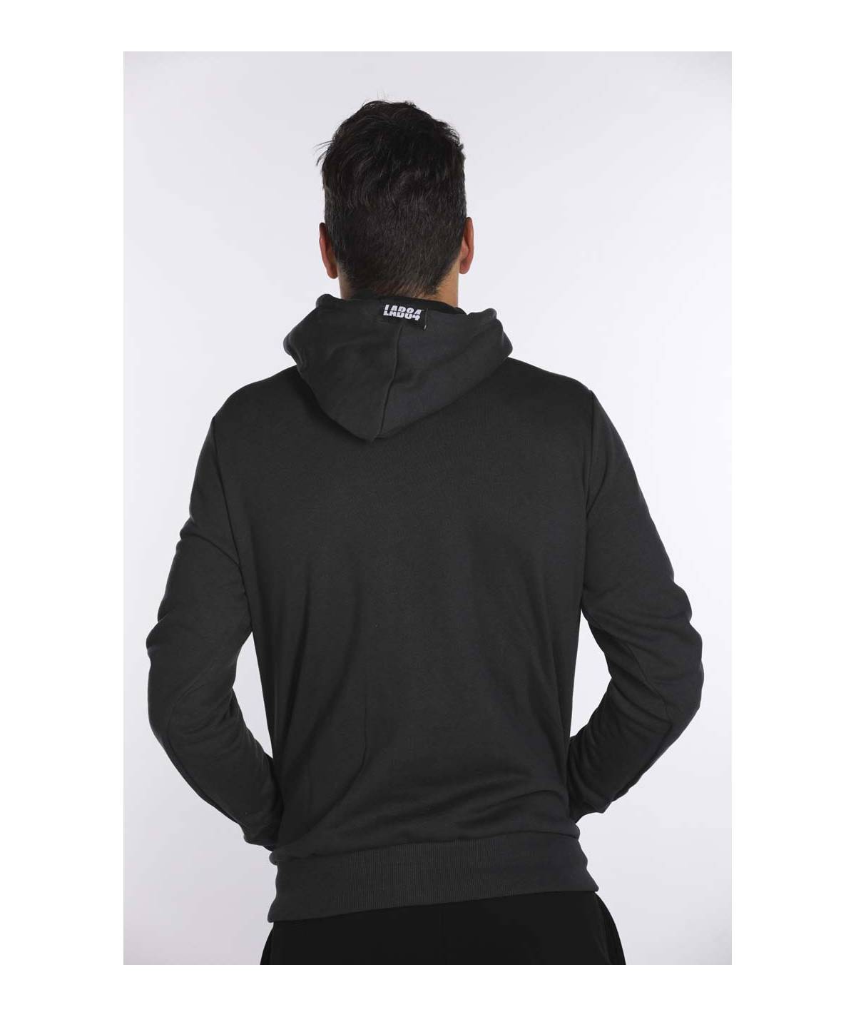Lab84 FELPA FULL ZIP C/CAPP.+MARSUPIO Fino al 65% di sconto