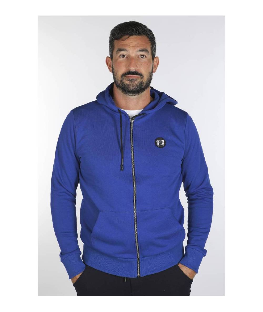 Lab84 FELPA FULL ZIP C/CAPP.+MARSUPIO Offerta speciale della fabbrica