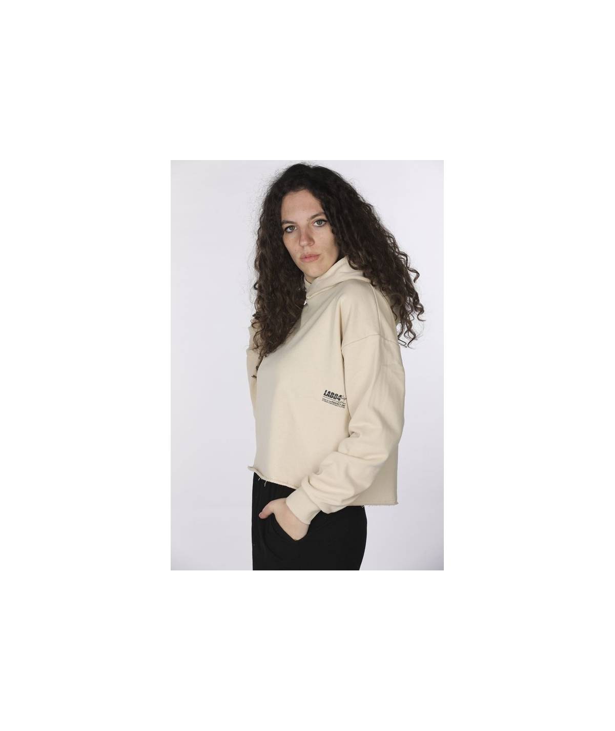 Lab84 CROP TOP CAPPUCCIO Negozi Online