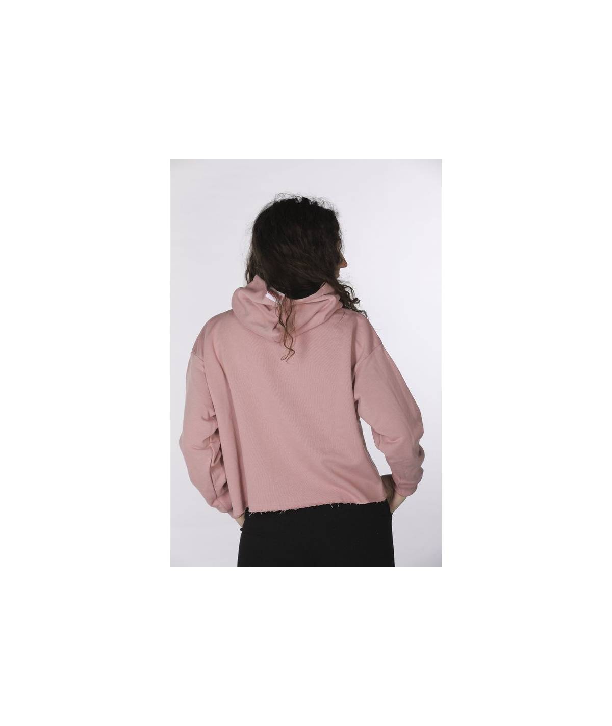 Lab84 CROP TOP CAPPUCCIO Consegna Veloce