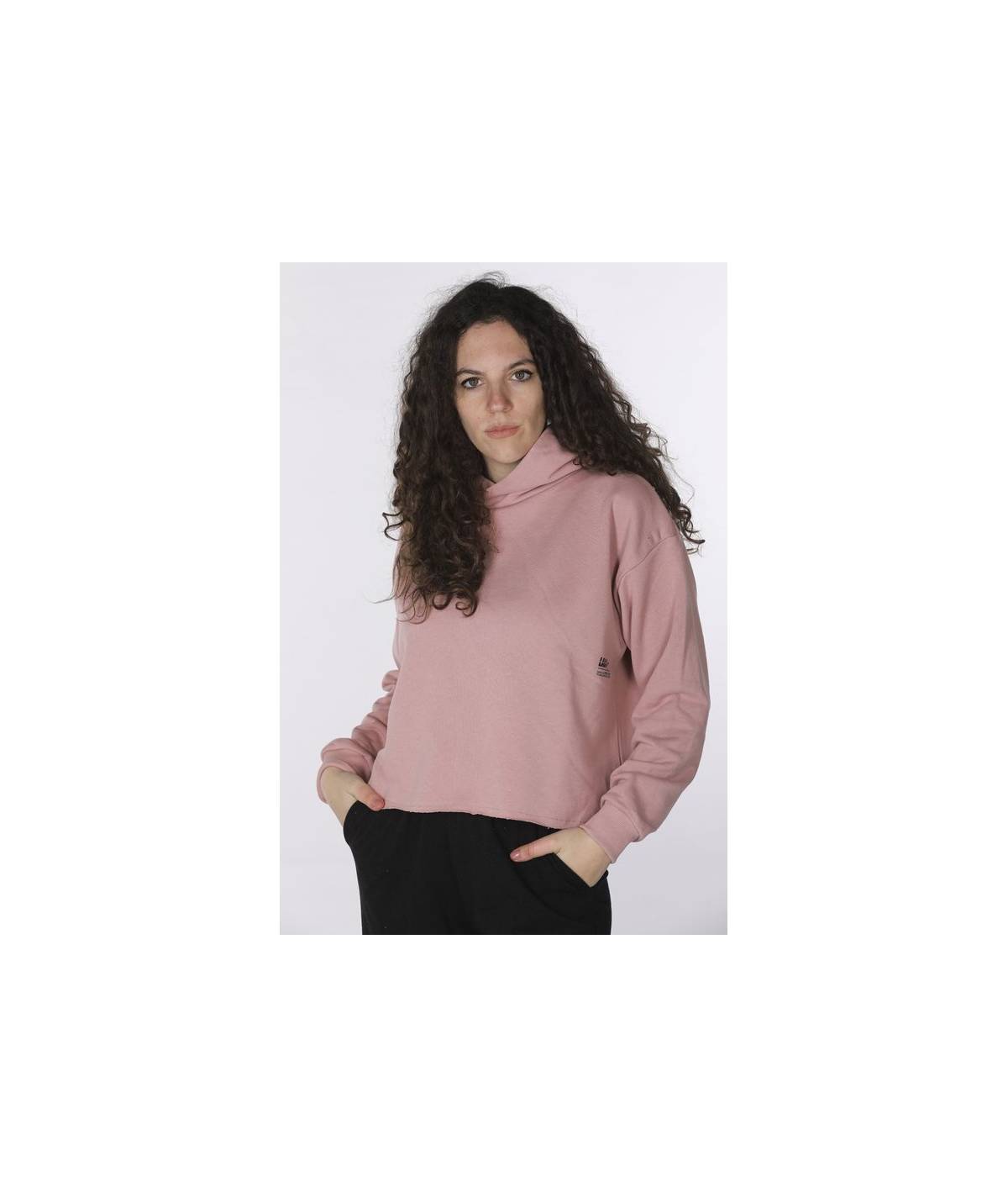 Lab84 CROP TOP CAPPUCCIO Consegna Veloce