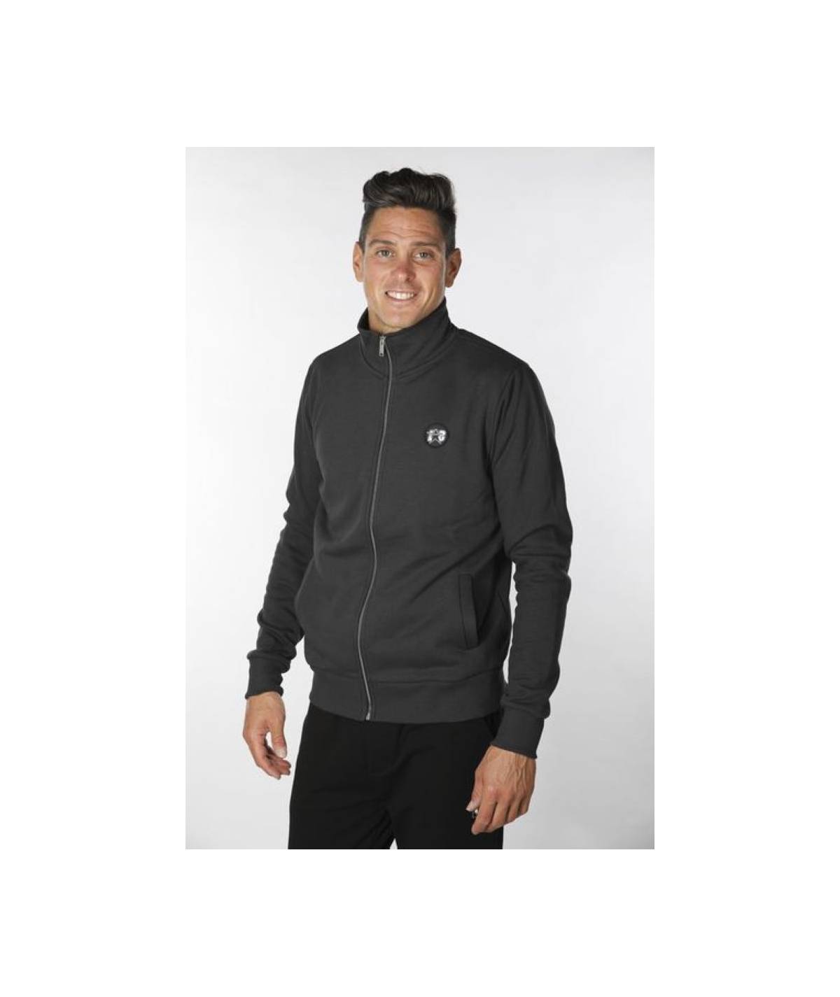 Lab84 FELPA ZIP COLLO DRITTO Offerte speciali