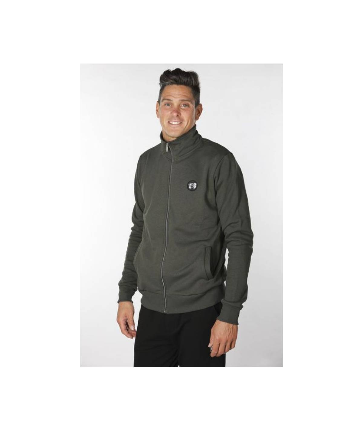 Lab84 FELPA ZIP COLLO DRITTO Enormi risparmi