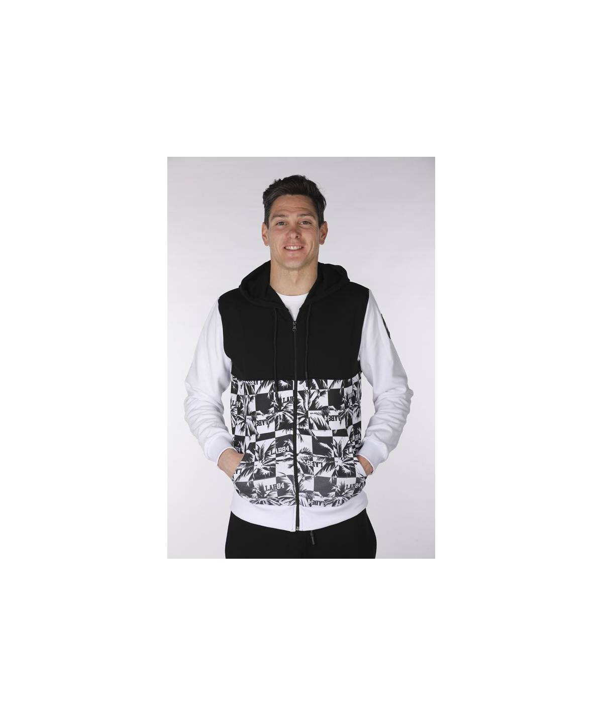 Lab84 FELPA ZIP + CAPPUCCIO Qualità