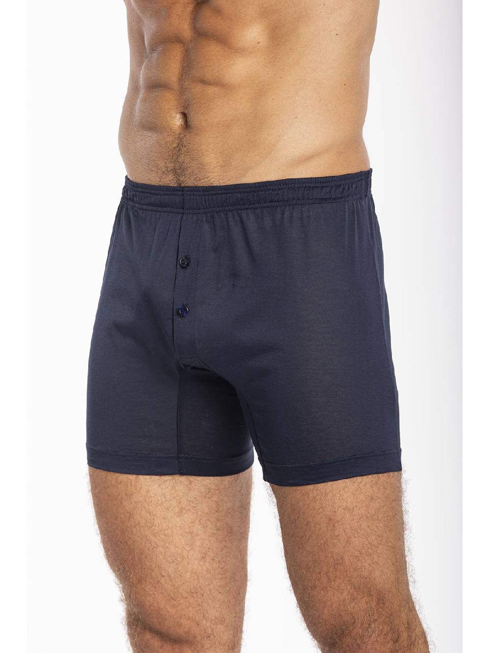Julipet Boxer blu in jersey di puro cotone mercerizzato e gasato Sottocosto