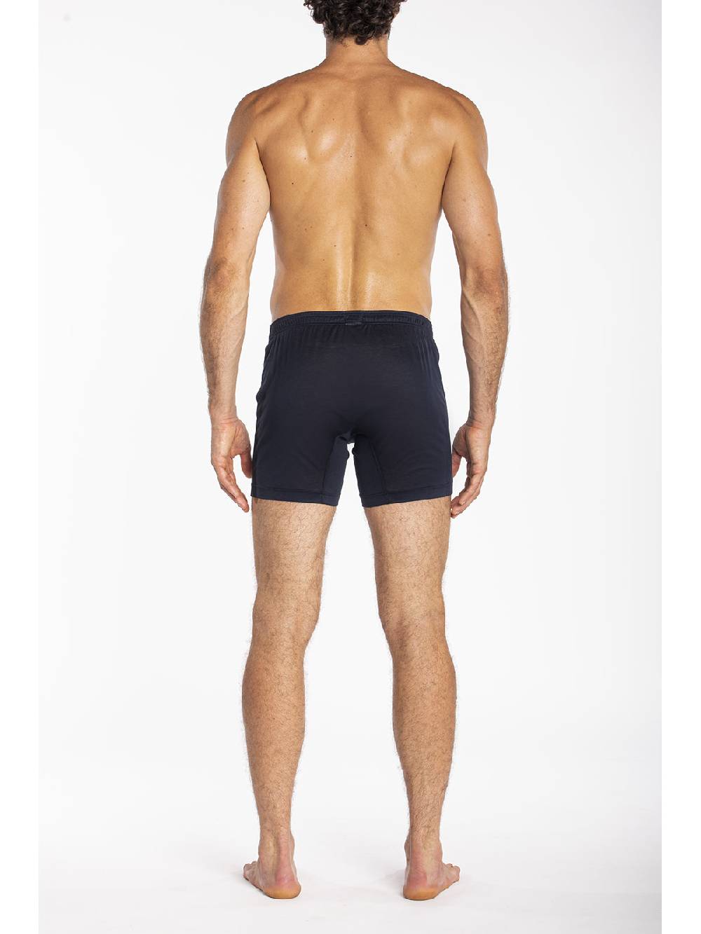 Julipet Boxer blu in jersey di puro cotone mercerizzato e gasato Sottocosto