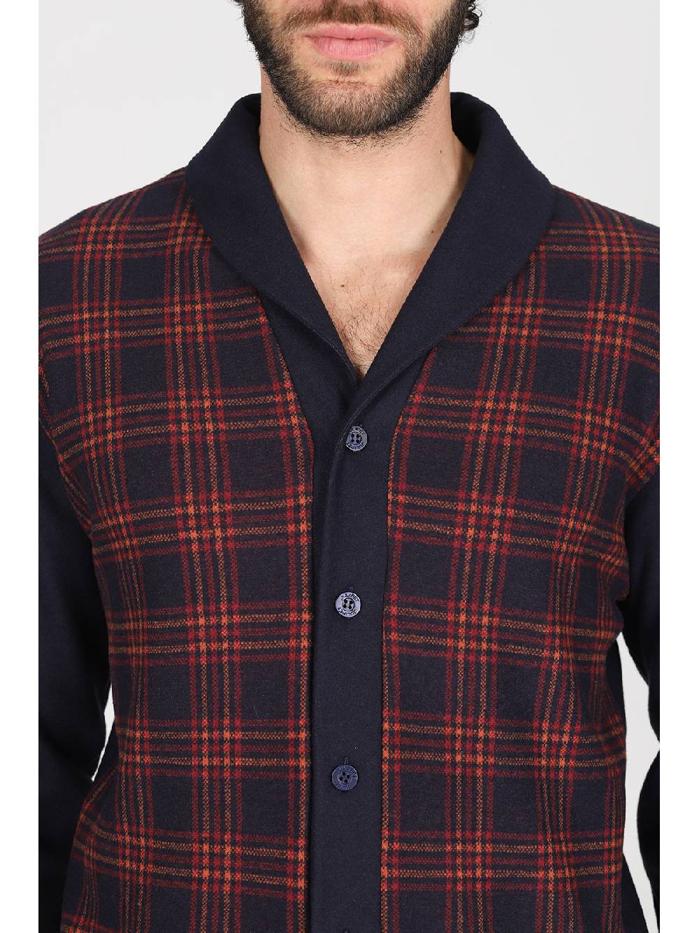Julipet Pigiama cardigan in confortevole jacquard di cotone Soddisfazione Garantita
